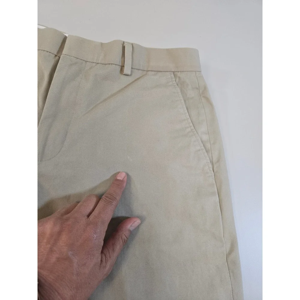 Banana Republic Modern Fit Chinos Mens 32x30 Khaki Tan Tessuti di Sondrio Cotton